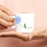 Borosil Larah Mist Mug Set of 6 180ml, Blue
