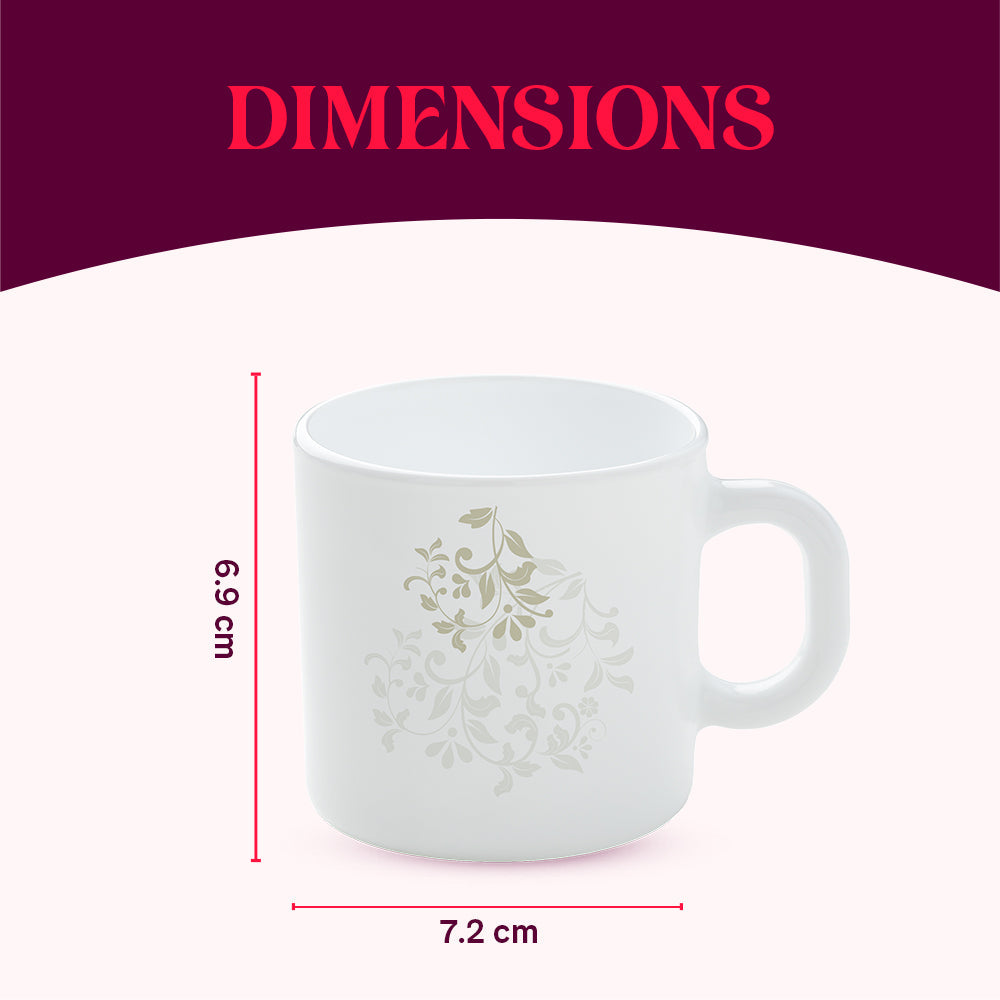 Larah Ingot Mug Set, 180ml X 6