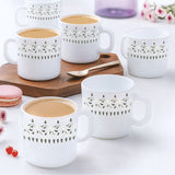 Borosil Larah Ora Gold Mug Set