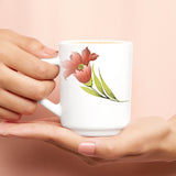 Borosil Larah Red Iris Mug Set