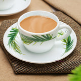 Borosil Larah Crescent Cup n Saucer Set
