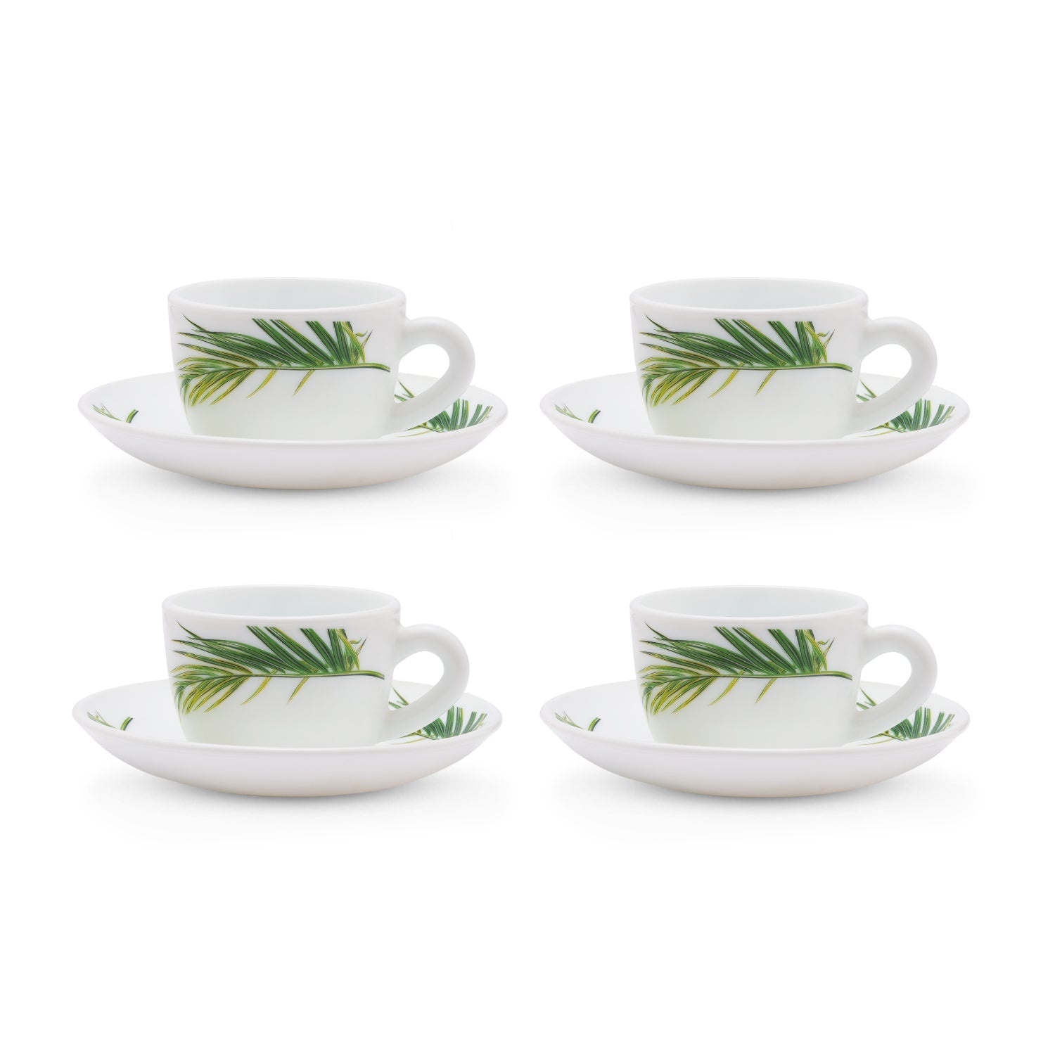 Borosil Larah Crescent Cup n Saucer Set