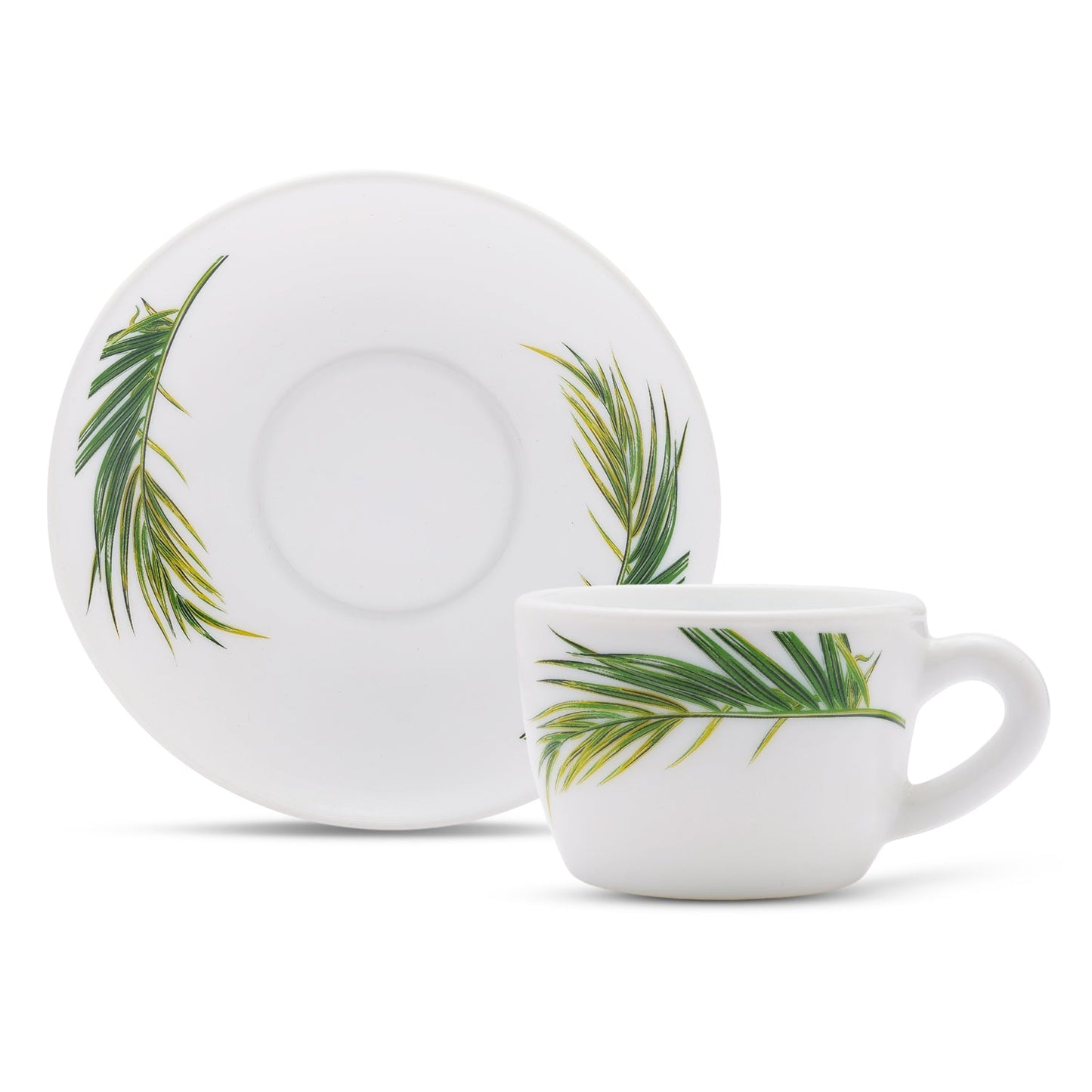 Borosil Larah Crescent Cup n Saucer Set