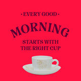 Borosil Larah Ingot Cup n Saucer Set  of 8, 140ml