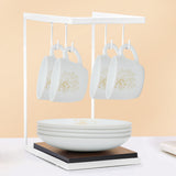 Borosil Larah Ingot Cup n Saucer Set  of 8, 140ml