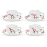 Borosil Larah Marina Peach Cup n Saucer Set