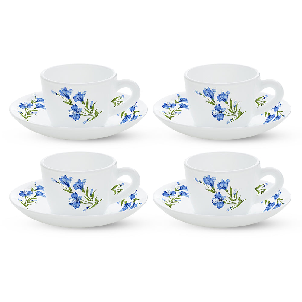 Borosil Larah Marina Blue Cup n Saucer Set