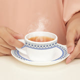 Borosil Larah Ocean Cup n Saucers Set