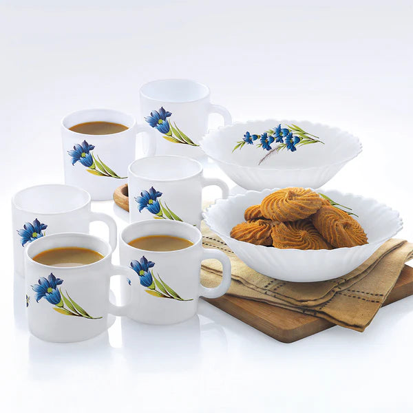 Borosil Larah Nina Snack Set w Mugs