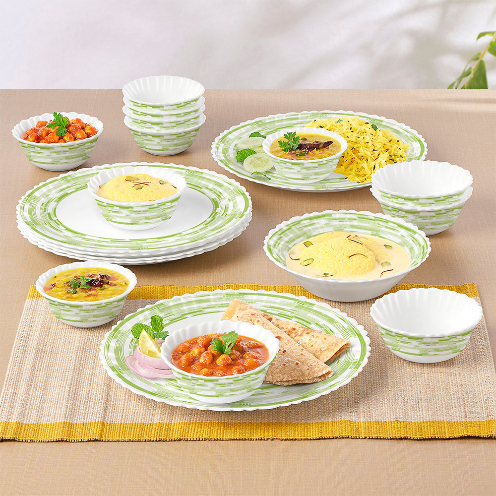 Borosil Larah Aura 19 pc Dinner Set  19 pic