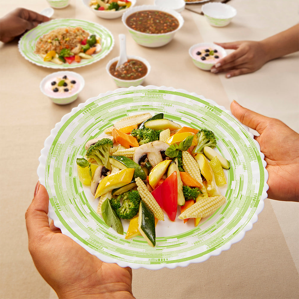 Borosil Larah Aura 19 pc Dinner Set  19 pic