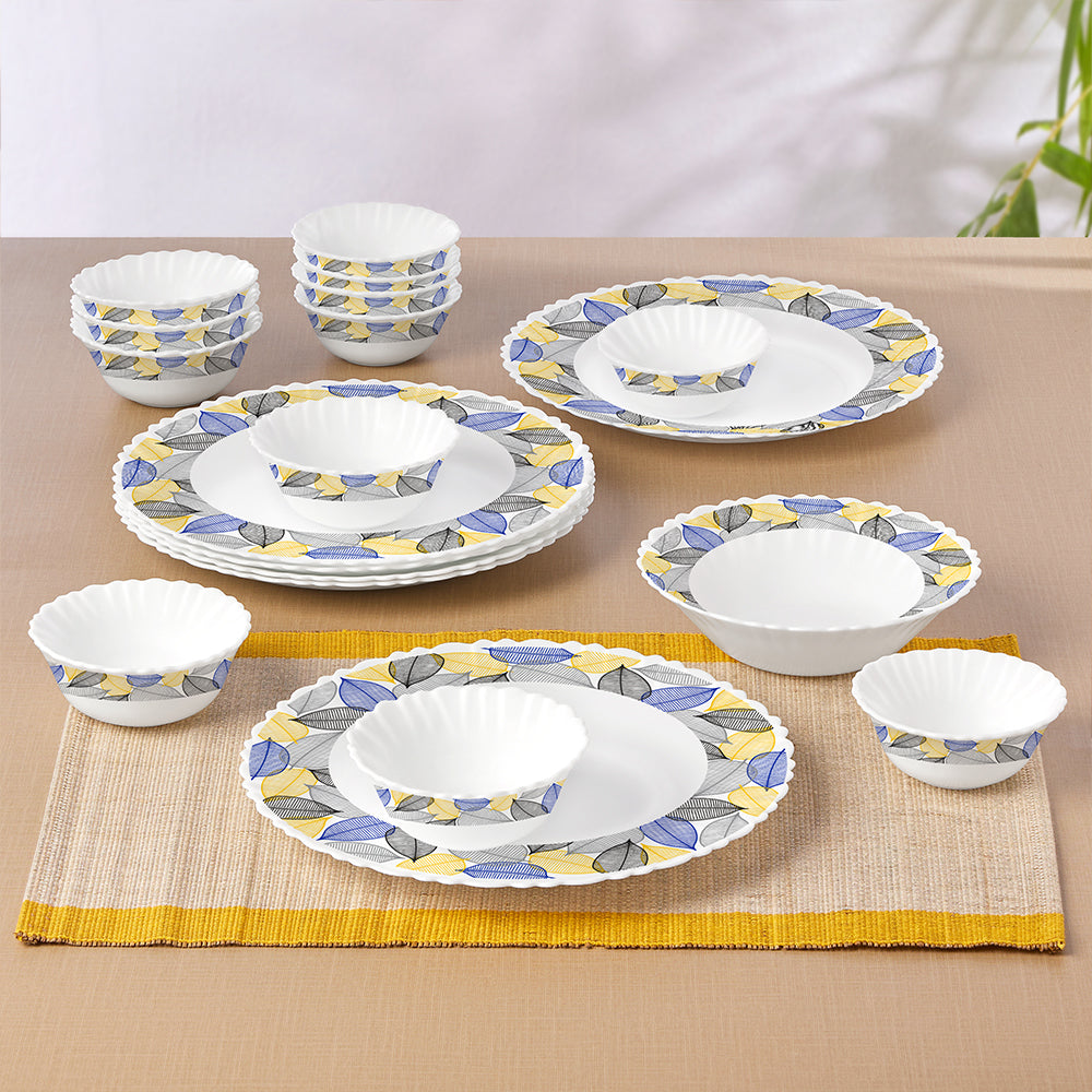 Borosil Larah Kora 19 pc Dinner Set 19 pic