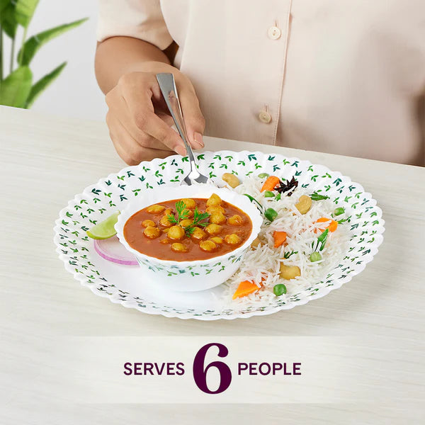Borosil Larah Sage 27 pc Dinner Set