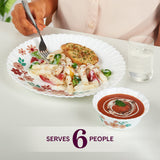 Borosil Larah Ayana 35 pc Dinner Set w Vision Glass