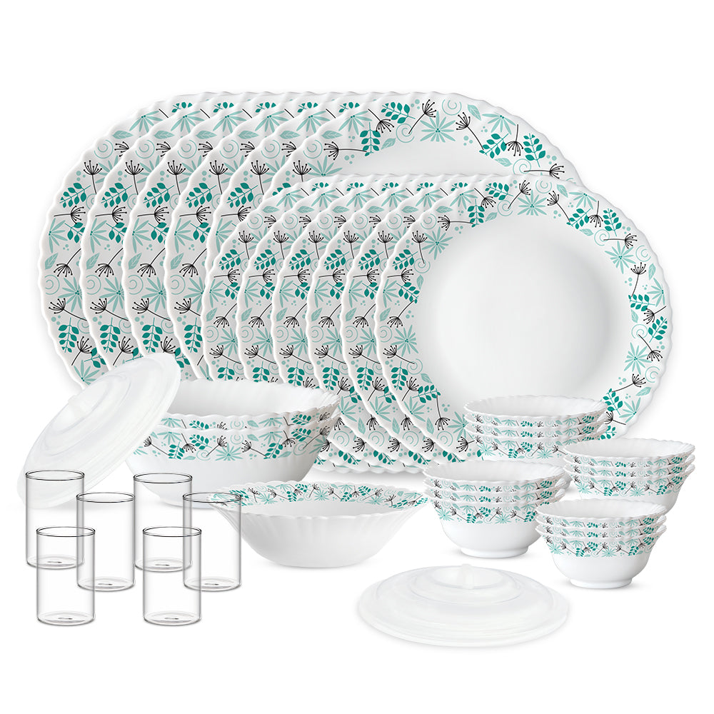 Borosil Larah Stardust 35 pc Dinner Set w Vision Glass