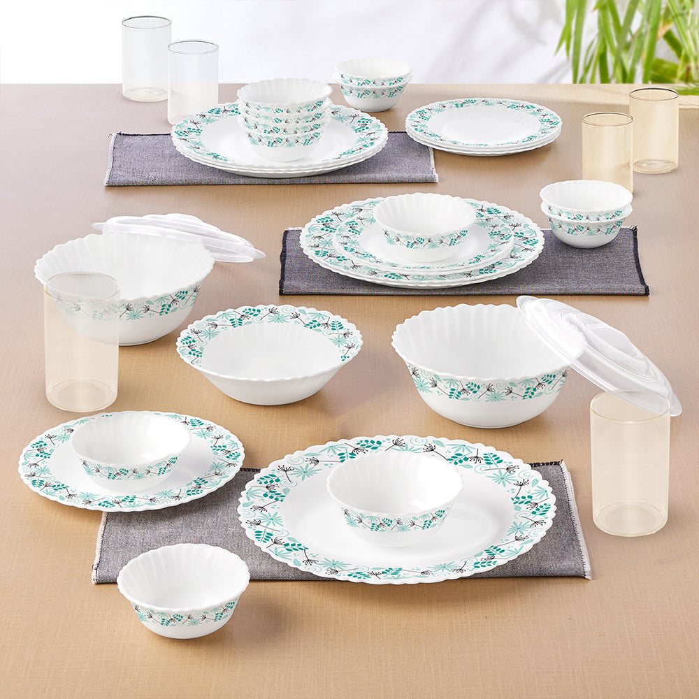 Borosil Larah Stardust 35 pc Dinner Set w Vision Glass