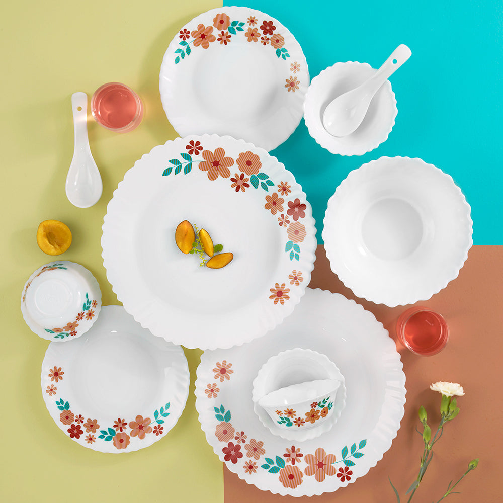 Borosil Larah Ayana 35 pc Dinner Set