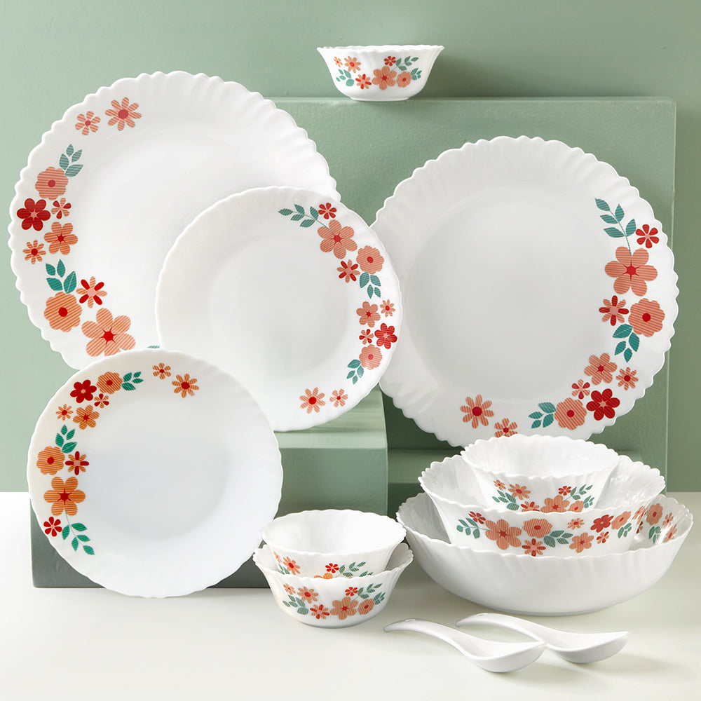 Borosil Larah Ayana 35 pc Dinner Set