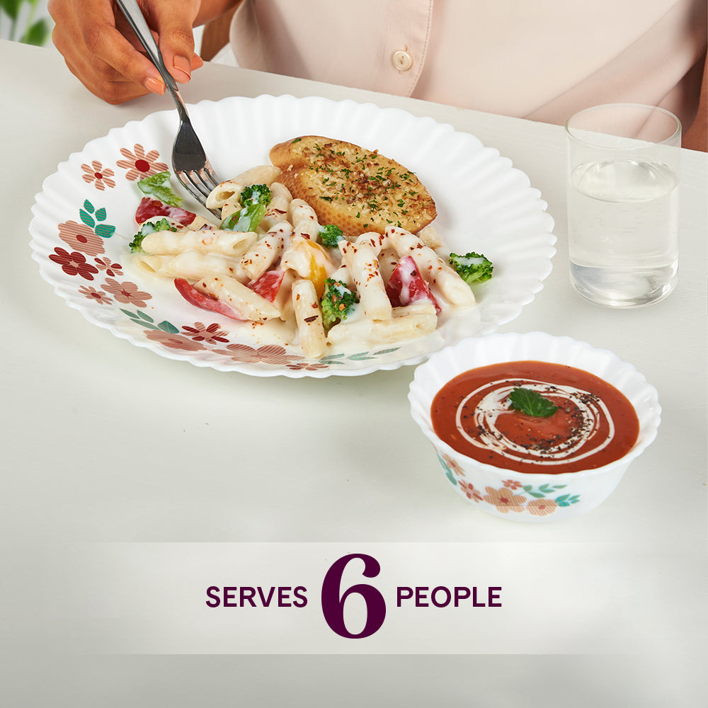 Borosil Larah Ayana 35 pc Dinner Set