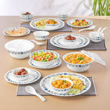 Borosil Larah Blue Iris 35 pc Dinner