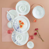 Borosil Larah Blue Eve 35 pc Dinner Set 35 pc Set: Serves 6