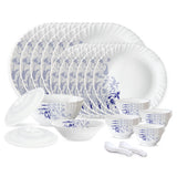 Borosil Larah Blue Eve 35 pc Dinner Set 35 pc Set: Serves 6