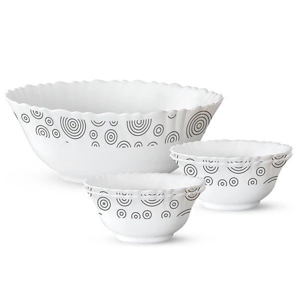 Borosil Larah Spiral 5 pc Pudding Set