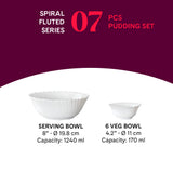 Borosil Larah Spiral 7 pc Pudding (Small)
