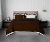 Spaces Solid Chocolate - Dark Brown Hygro Cotton King Size Bedsheet - Hygro