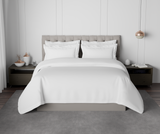 Spaces Solid White Hygro Cotton King Size Bedsheet - Hygro