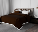 Spaces Solid Chocolate - Dark Brown Hygro Cotton King Size Bedsheet - Hygro