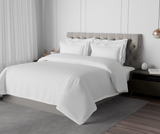 Spaces Solid White Hygro Cotton King Size Bedsheet - Hygro