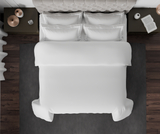 Spaces Solid White Hygro Cotton King Size Bedsheet - Hygro