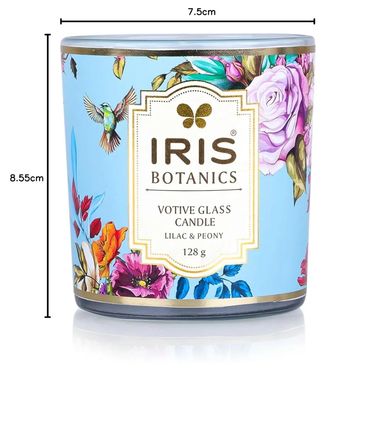 IRIS Botanics Votive Glass Candle 128gm