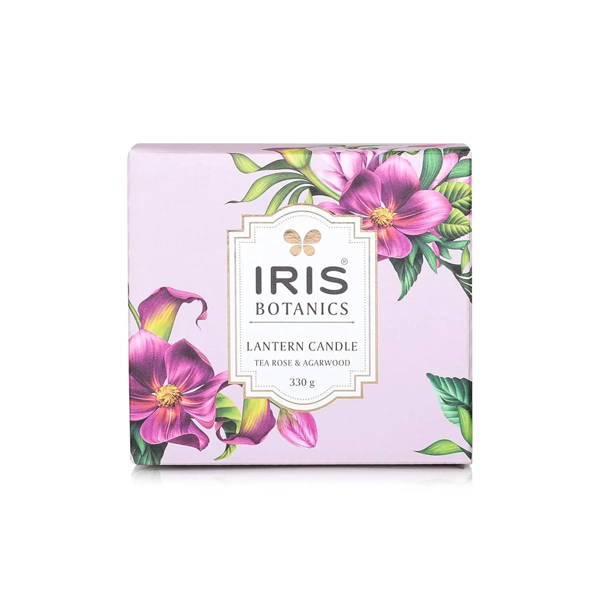 IRIS  Tea Rose & Agarwood Wax Lantern Candle 330GM