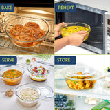 Borosil Round Casserole w Lid