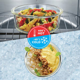 Borosil Tuff-Glass Klip n Store, Round Container