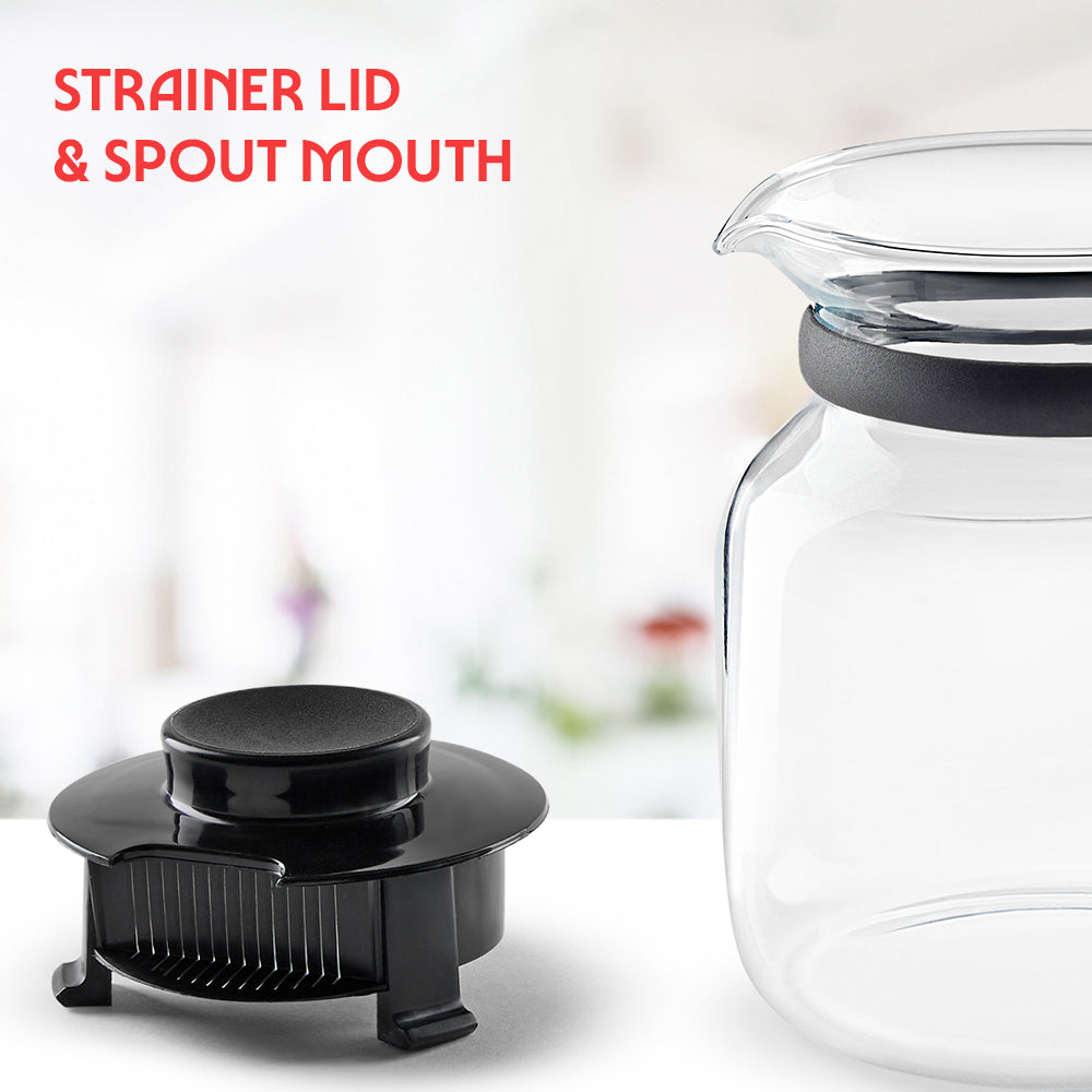 Borosil Carafe w Inbuilt Strainer