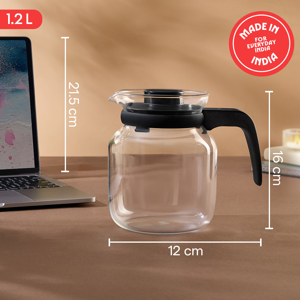 Borosil Carafe w Inbuilt Strainer