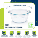Borosil Deep Round Casserole, 1.75L