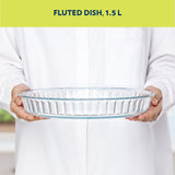 Borosil Fluted Baking Dish