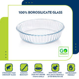 Borosil Fluted Baking Dish