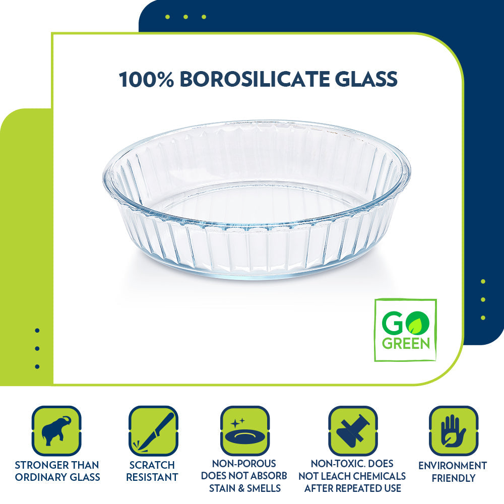 Borosil Fluted Baking Dish