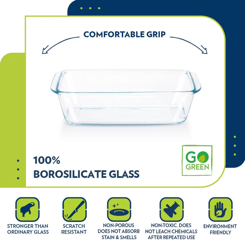 Borosil Loaf Baking Dish, 1.2L