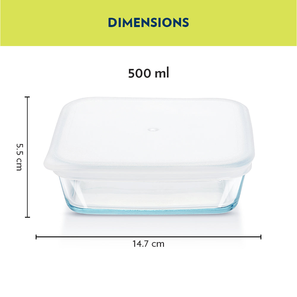 Borosil Square Baking Dish with lid