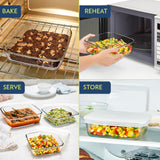 Borosil Square Baking Dish with lid