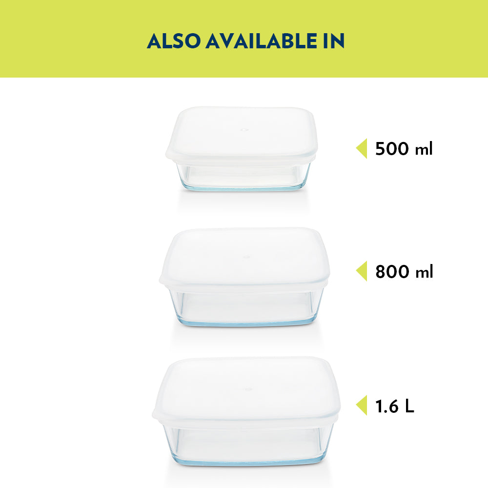 Borosil Square Baking Dish with lid