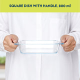 Borosil Square Baking Dish with handle