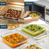 Borosil Square Baking Dish with handle