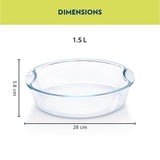 Borosil EasyGrip Round Cake Dish